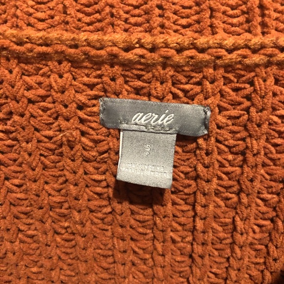 Aerie Oversized Rust-colored Sweater - Picture 3 of 4
